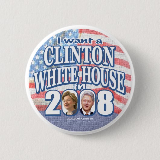 Clinton White House Button  (Voorkant)
