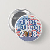 Clinton White House Button  (Voorkant /achterkant)
