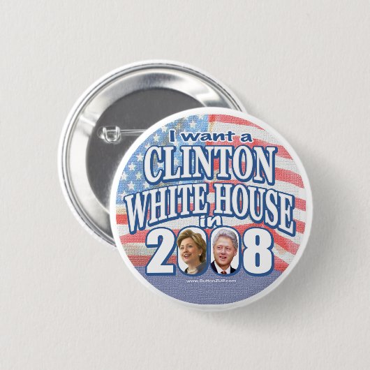 Clinton White House Button  (Voorkant /achterkant)