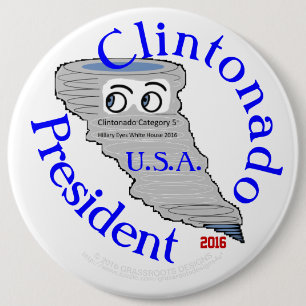 Clintonado Categorie 5 Elect Hillary Clinton 2016 Ronde Button 6,0 Cm