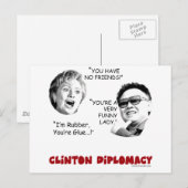 clintondiplomatie3 briefkaart (Voorkant / Achterkant)