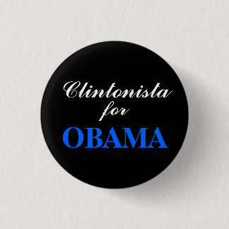 Clintonista voor OBAMA Ronde Button 3,2 Cm