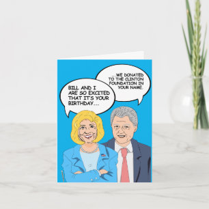 Clintons Birthday Card - We doneerden de Clinton Kaart