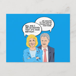 Clintons Verjaardag Kaart - We doneerden aan de Cl