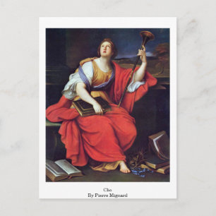 Clio by Pierre Mignard Briefkaart