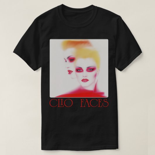 Clio Faces Italo Disco Classic Tribute Design T-shirt (Design voorkant)
