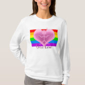 Clio "Geef liefde" Pride T-Shirt (Voorkant)