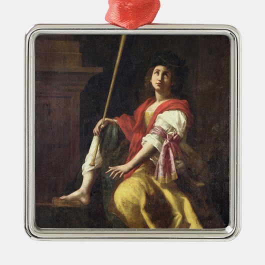 Clio, Muse of History, 1624 Metalen Ornament (Voorkant)