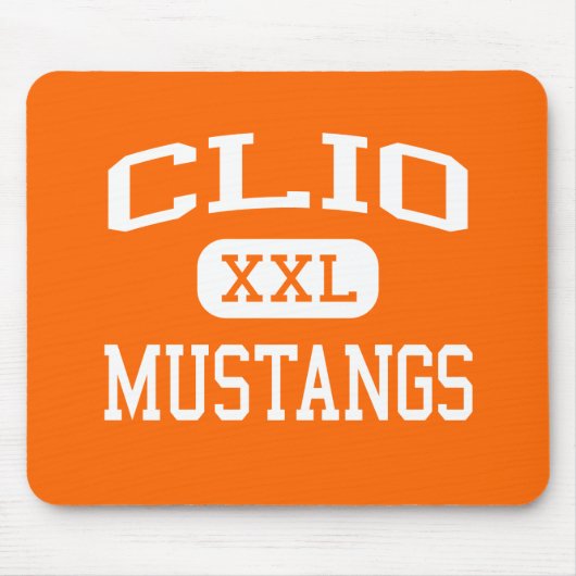 Clio - Mustangs - Clio High School - Clio Michigan Muismat (Voorkant)