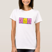 Clio periodiek table name shirt (Voorkant)