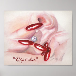 'Clip Art!' 8x10 afdrukken Poster