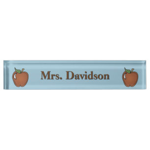 Clip Art Apples De aangepaste Desk-naamplaat van d Naambordje