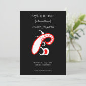 Clip Art Bloem Ontwerp | Paisley | Bloemkunst Save The Date (Staand voorkant)