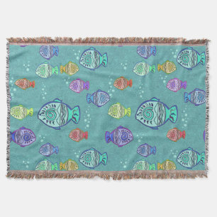 Clip Art Fish Pattern + jouw ideeën Deken