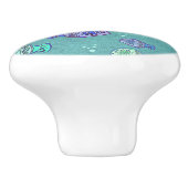 Clip Art Fish Pattern + jouw ideeën Keramische Knop (Zijkant)