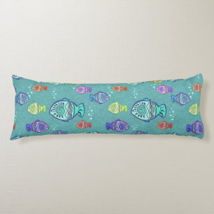Clip Art Fish Pattern + jouw ideeën Lichaamskussen