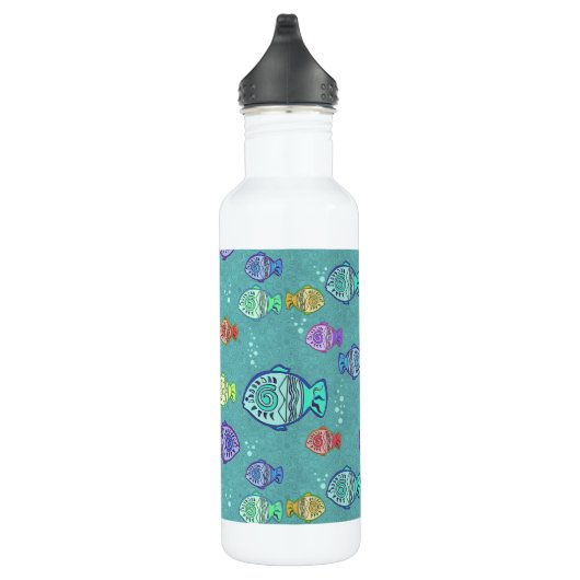 Clip Art Fish Pattern + jouw ideeën Waterfles (Rechts)