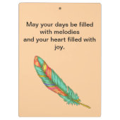 Clip Board Boho Pet Girl Klembord (Achterkant)