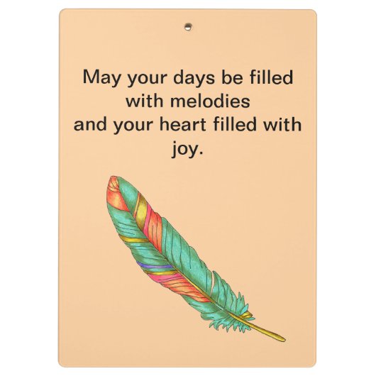 Clip Board Boho Pet Girl Klembord (Achterkant)