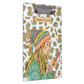 Clip Board Boho Pet Girl Klembord (Rechts)