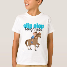 clip clop jongetje omhelst t-shirt