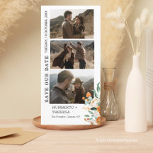 Clipart Foto Strip Save the Date Uitnodiging