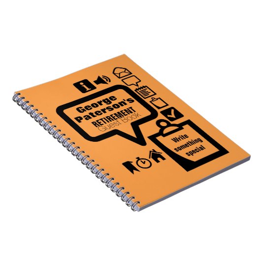 Clipart Kies kleur2 aangepaste pensionering gasten Notitieboek (Rechterzijde)