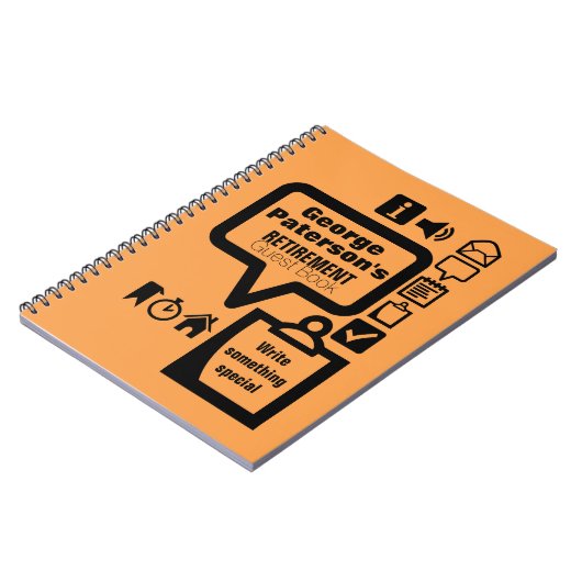 Clipart Kies kleur2 aangepaste pensionering gasten Notitieboek (Linkerzijde)