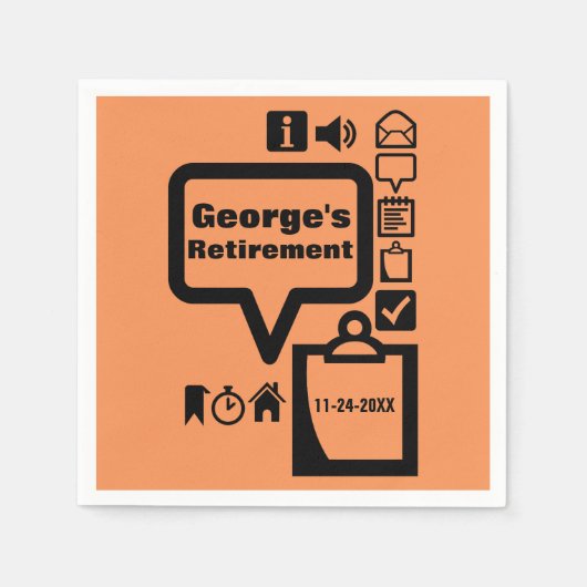 Clipart kies kleuren voor papier voor retiment servet (Voorkant)