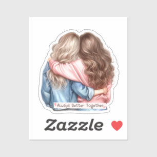 Clipart-ontwerp voor zielsverwanten - Beste vriend Sticker