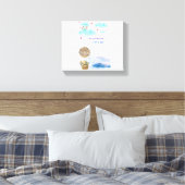 ClipArt van avonturier Canvas Afdruk (Insitu (Slaapkamer))