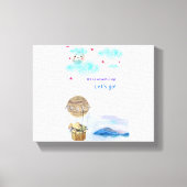 ClipArt van avonturier Canvas Afdruk (Voorkant)