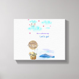 ClipArt van avonturier Canvas Afdruk