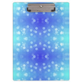 clipboard featuring a blue and teal bokeh pattern  klembord (Voorkant)