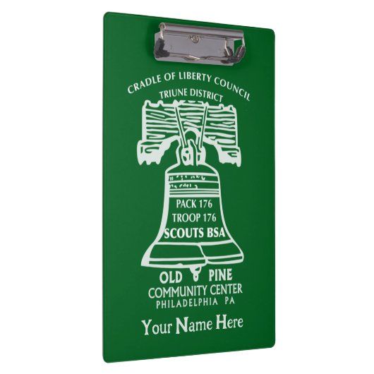 Clipboard - Forest Green (Personalized) Klembord (Rechts)