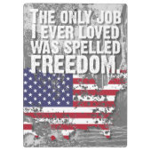 Clipboard – Freedom Job Klembord (Achterkant)