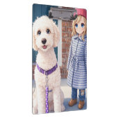 Clipboard Little Girl & Dog Cute  Klembord (Rechts)