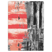 Clipboard – Red Pulse Abstract Design Klembord (Achterkant)