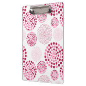 Clipboard-roze cirkelpatroon klembord (Links)