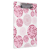 Clipboard-roze cirkelpatroon klembord (Rechts)