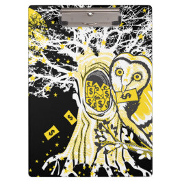 Clipboard Urban Tree Owl & Wealth Surreal Pop-Art Klembord