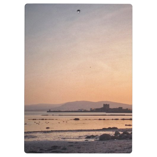 Clipboard with picture of Carrickfergus Castle Des Klembord (Achterkant)