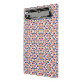 Clipboard with vibrant geometric pattern  mini klembord (Angled2)