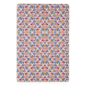 Clipboard with vibrant geometric pattern  mini klembord (Achterkant)