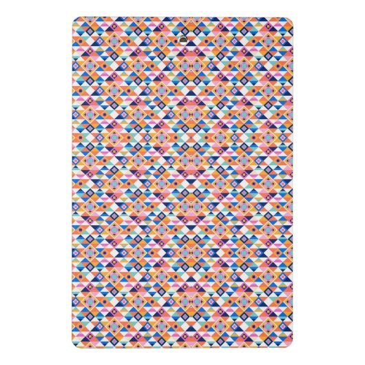 Clipboard with vibrant geometric pattern  mini klembord (Achterkant)
