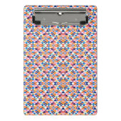 Clipboard with vibrant geometric pattern  mini klembord (Voorkant)