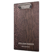 Clipbord voor het gordelmerk Brown Snakeskin Klembord (Links)