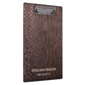 Clipbord voor het gordelmerk Brown Snakeskin Klembord (Rechts)