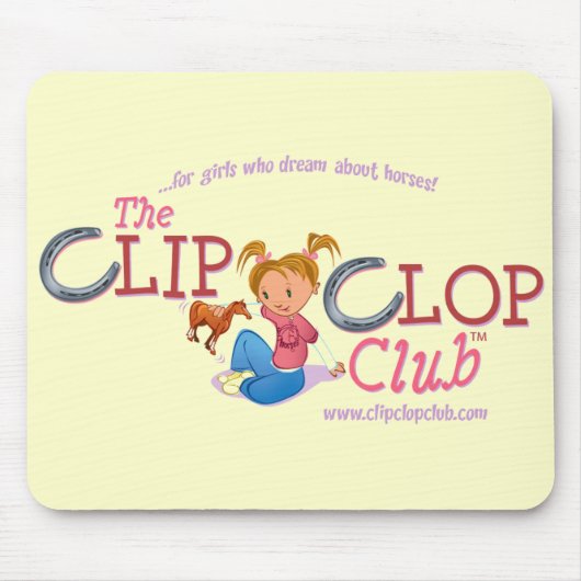 ClipClopClub Logo mousepad Muismat (Voorkant)
