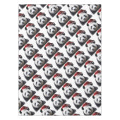Clipped-Panda-Santa-2 Tafelkleed (Voorkant)